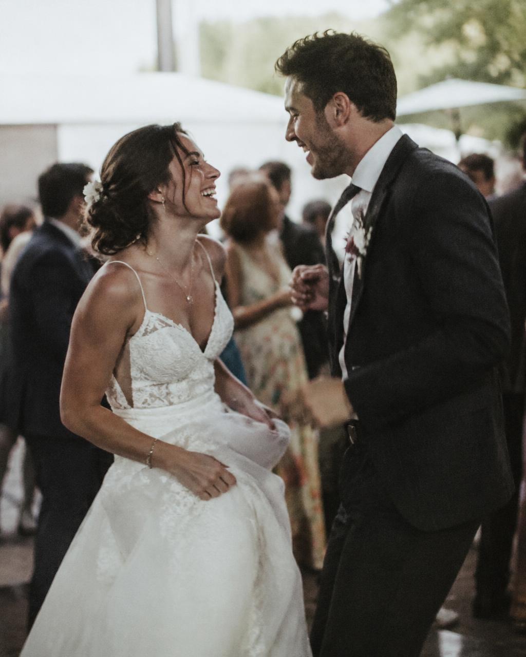 Candid first dance, shot on film